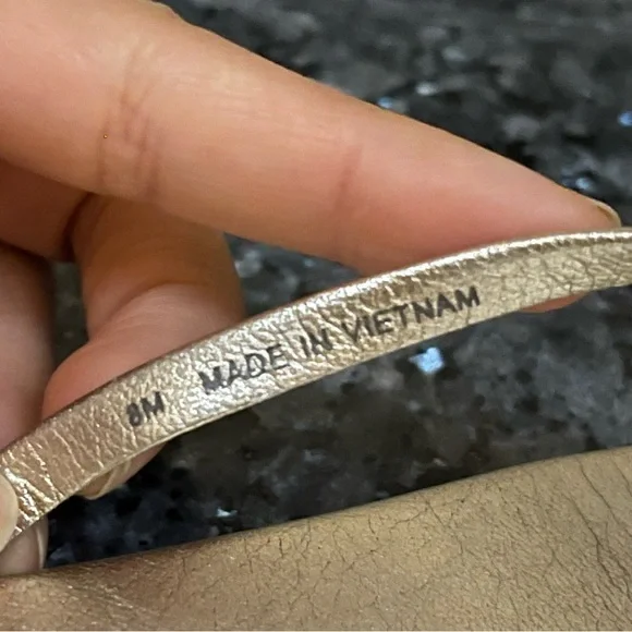 Tory Burch Miller Knotted Sandals Metallic Spark Gold - Picture 5 of 5